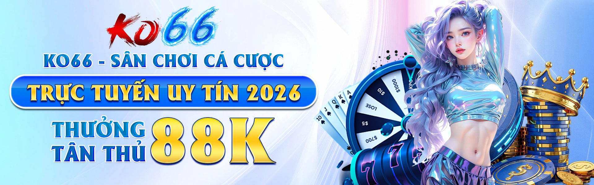Hình ảnh thương hiệu KO66 và cổng giải trí online